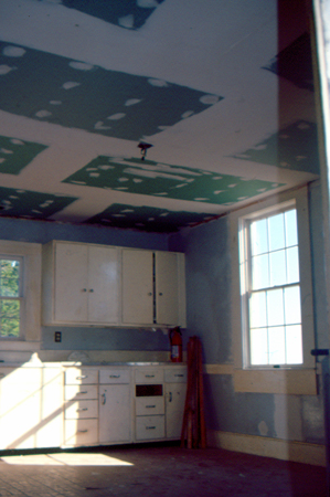 wls, const, 9, new ceiling in the Keeper's House kitchentif
